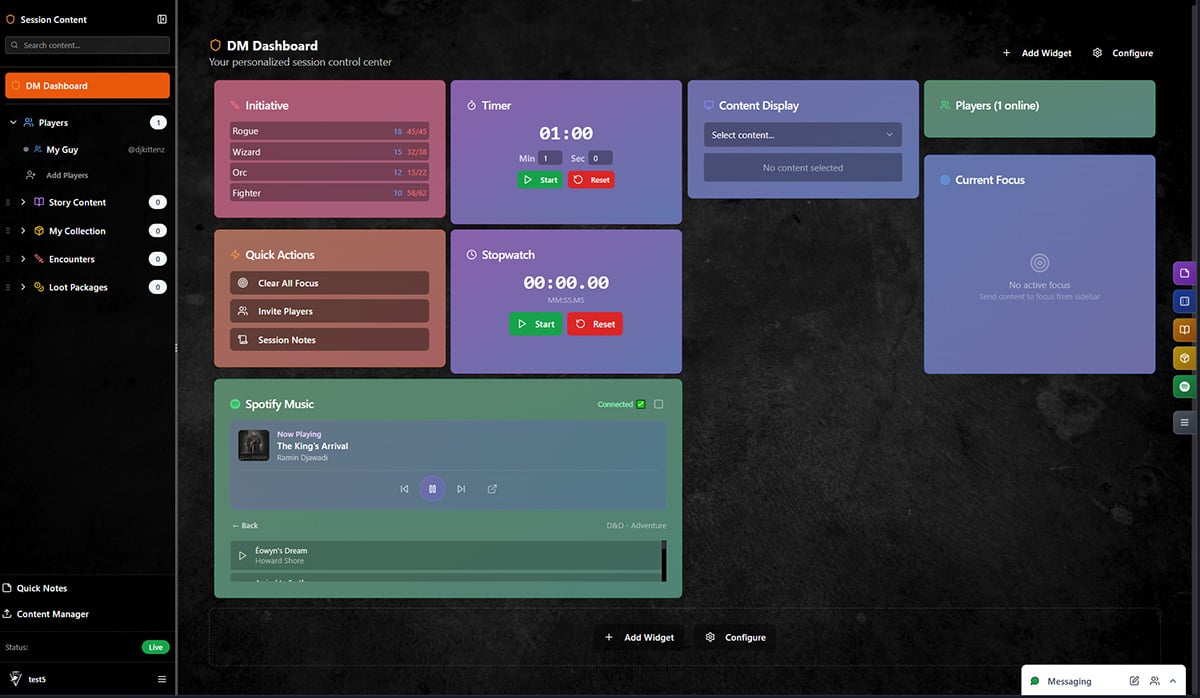 DM Dashboard DM Dashboard