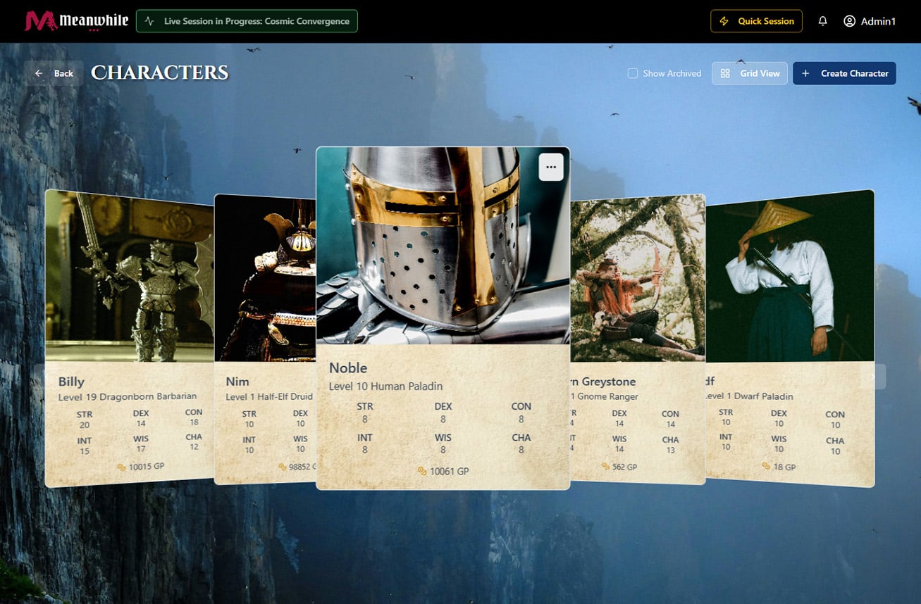 Character-management